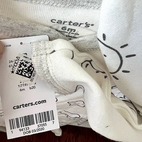 NWT Bundle of 2 Carter’s Footies / Sleepers, Size 6M - Picture 5 of 6